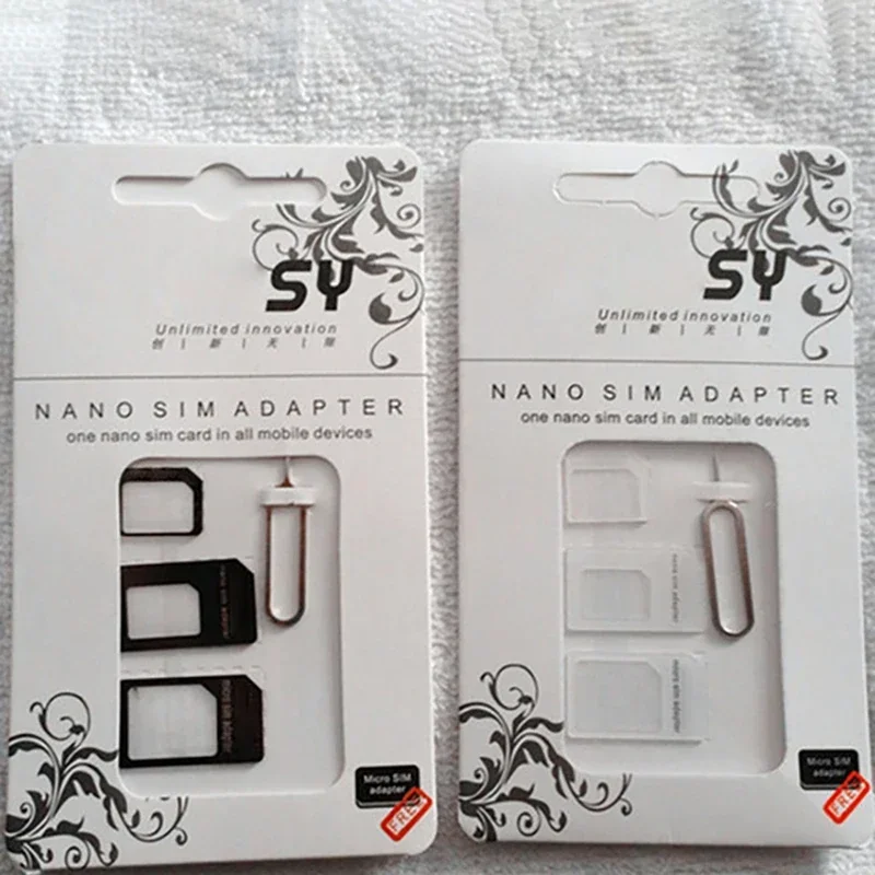 Micro Nano SIM Card Adapter 4 In 1 Micro Sim Adapter With Eject Pin Key Mobile Phone SIM Holder Set thumbnail 5