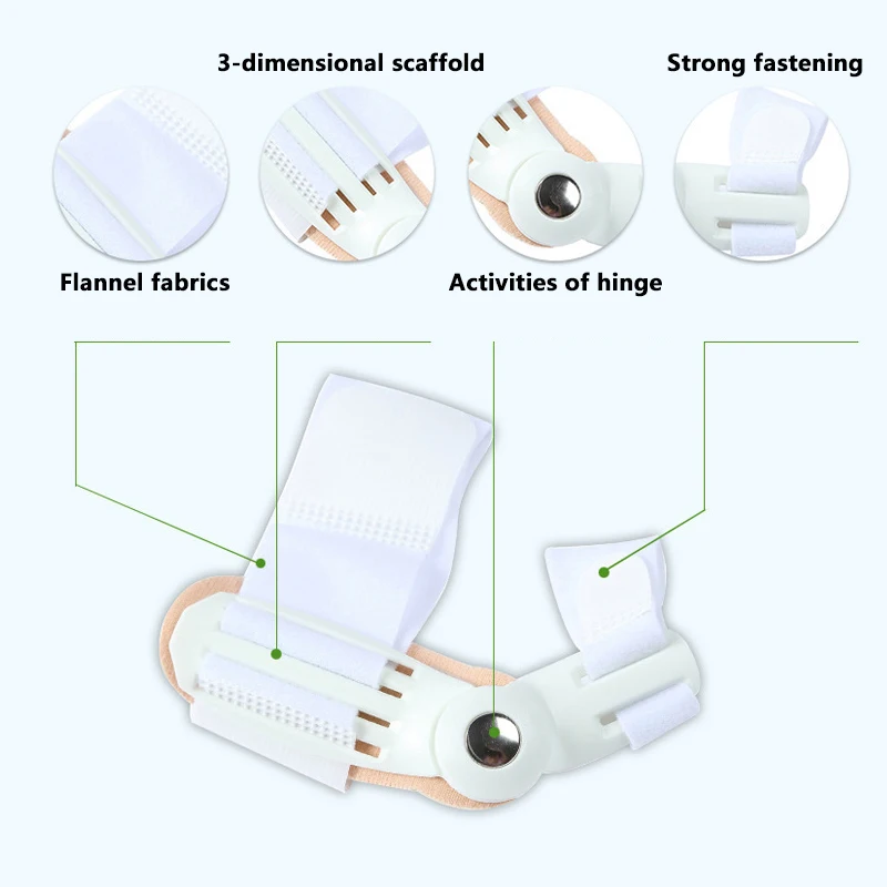 2Pcs Hallux Valgus Corrector  Bunions  For Toes Corrector Foot Finger Separator Toe Separator Foot Care Haluksy Bunion Corrector thumbnail 3