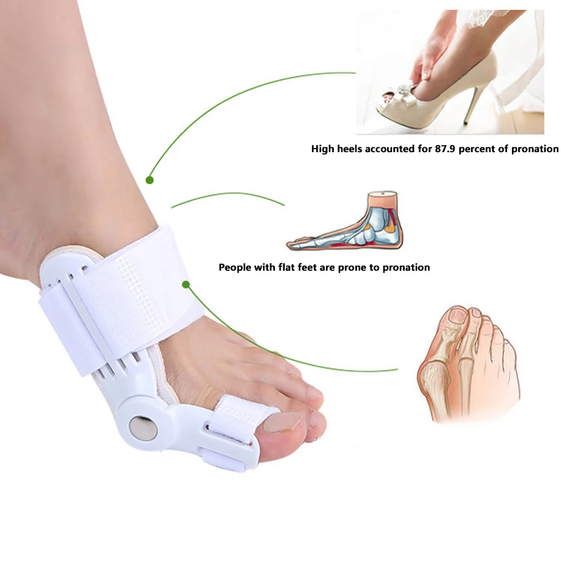 2Pcs Hallux Valgus Corrector  Bunions  For Toes Corrector Foot Finger Separator Toe Separator Foot Care Haluksy Bunion Corrector thumbnail 2