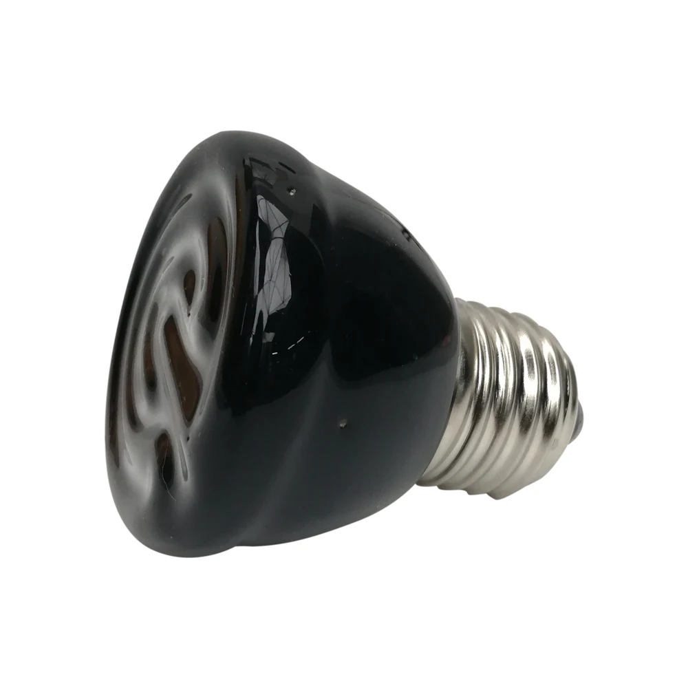 220V Far Infrared Heating Lamp Black Ceramic Emitter Light E27 Pet Warmer Bulb Brooder Chickens Tortoise Lizard Reptile Light thumbnail 4