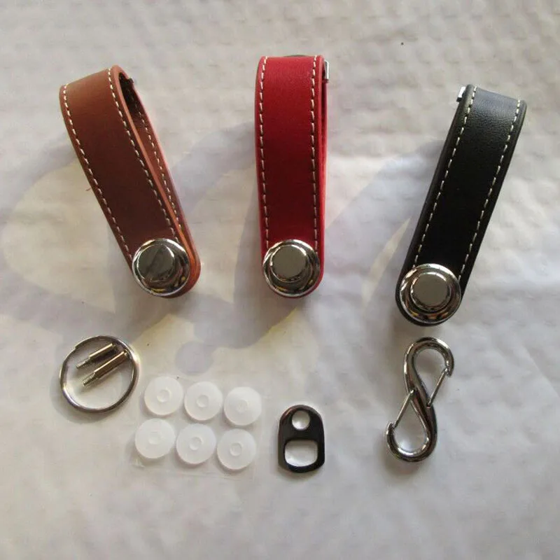 Car Key Pouch Bag Case Wallet Holder Chain Key Wallet Ring Organizer Smart Leather Keychain Collector Housekeeper EDC Pocket Key thumbnail 2