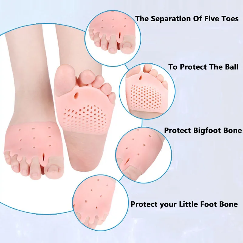 Silicone Bunion Corrector Toe Separator Bunions Toe Corrector Valgus  For Toe Haluksy  Finger Separator  Hallux Valgus Corrector thumbnail 3