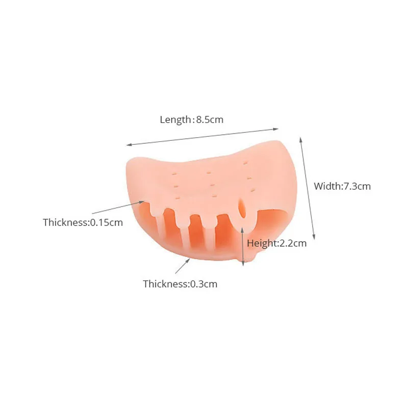Silicone Bunion Corrector Toe Separator Bunions Toe Corrector Valgus  For Toe Haluksy  Finger Separator  Hallux Valgus Corrector thumbnail 6