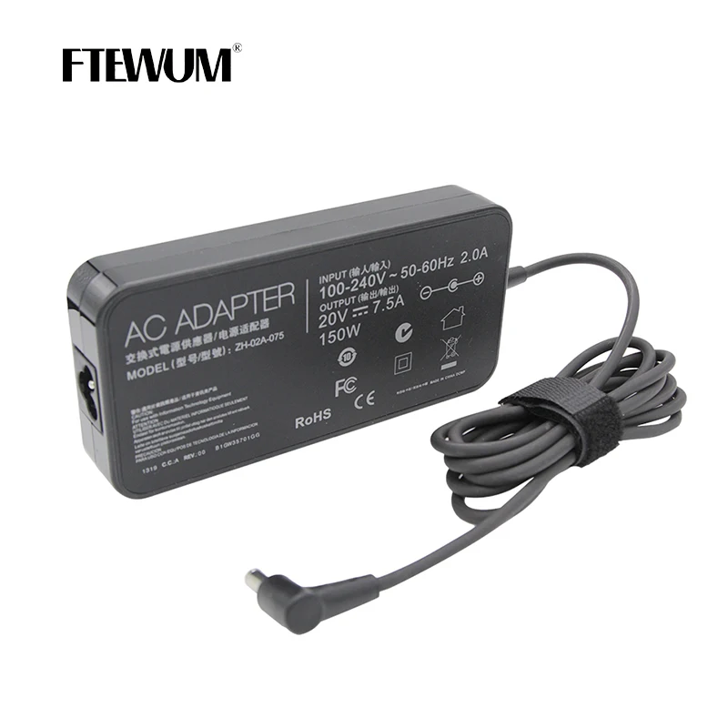 Laptop Adapter 20V 7.5A 150W 6.0*3.7mm Charger AC Notebook For ASUS VX60G FX95D TUF Gaming A15 FX506lu T9750 FX705G fx50D FX86FE thumbnail 2