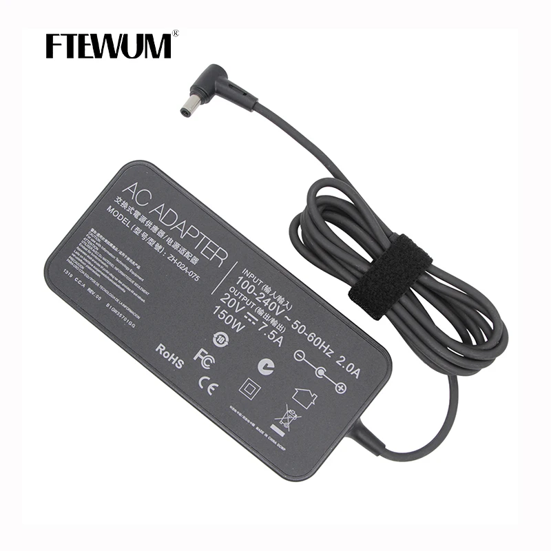 Laptop Adapter 20V 7.5A 150W 6.0*3.7mm Charger AC Notebook For ASUS VX60G FX95D TUF Gaming A15 FX506lu T9750 FX705G fx50D FX86FE thumbnail 3