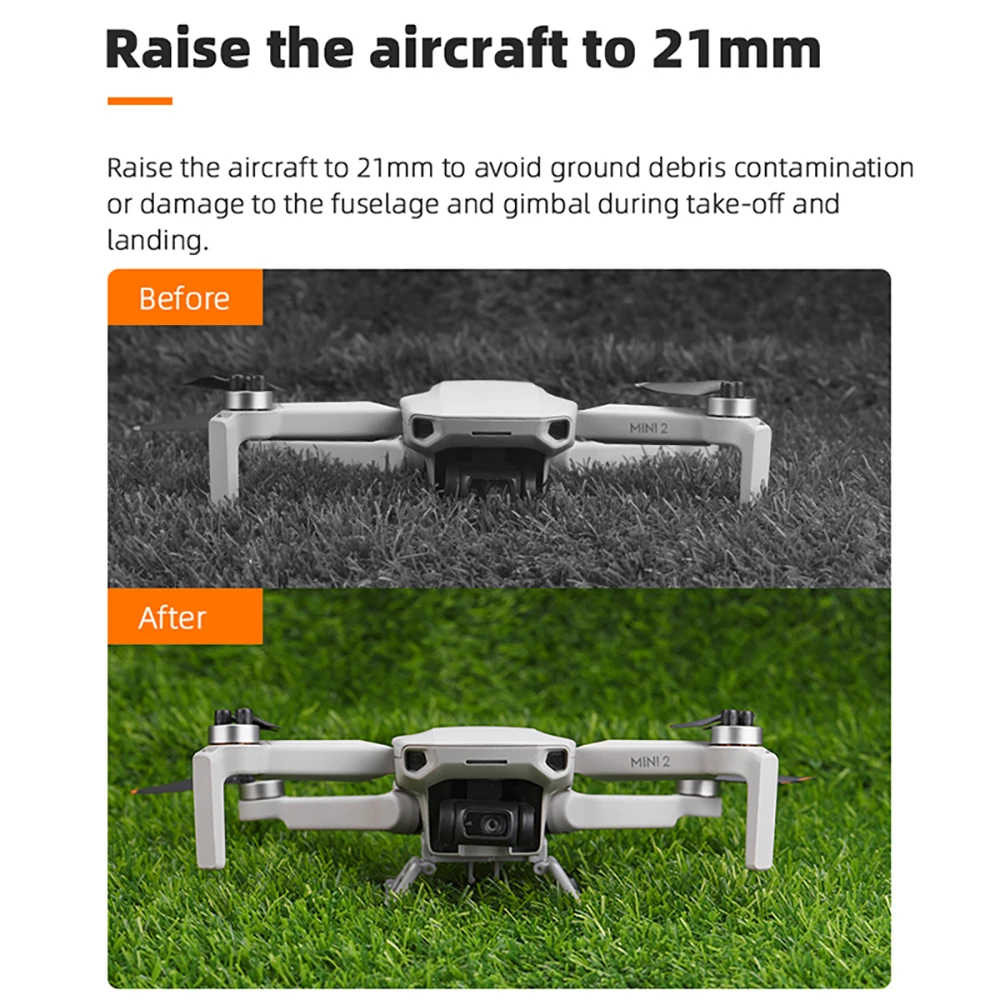 Heightening Landing Gears for DJI Mavic Mini 2/Mini SE Drone Multifunctional Support Leg Stabilizer Protector Accessories thumbnail 3