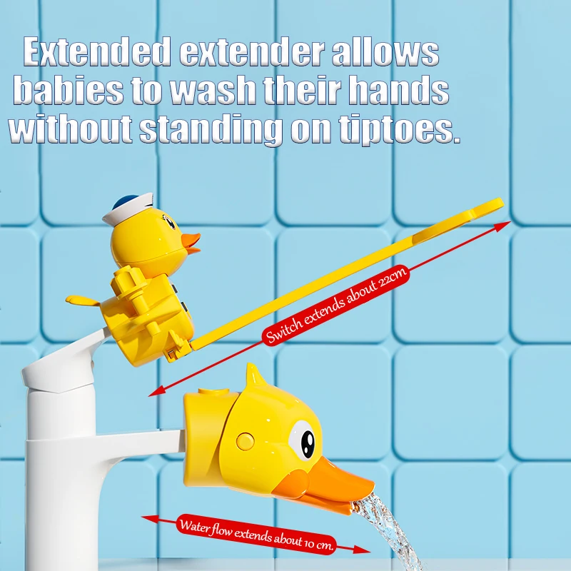 Children Cartoon Faucet Extender Bath Toys Kids Hand Washing in Bathroom Sink Accessories Baby Toys For Bathroom Water-Saving thumbnail 3