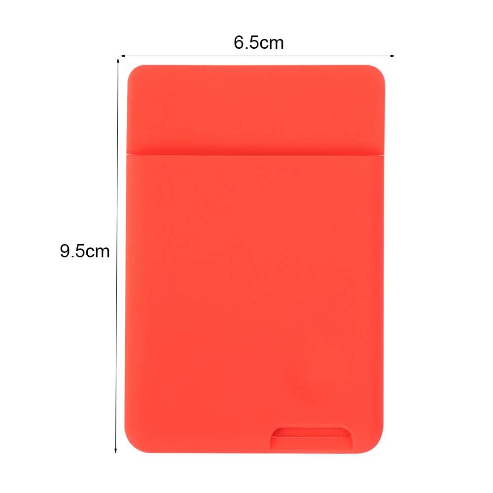Universal Self-Adhesive Sticker Card Sleeves Phone Wallet Case Stick On ID Credit Card Holder Elastic Silicone Cellphone Pocket thumbnail 6