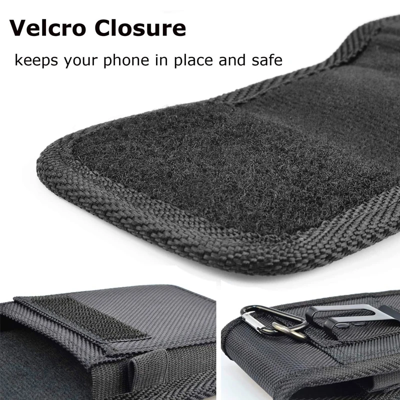 Mobile Phone Holster Belt Case with Hook Loop 3.5-6.3 inch For iPhone Samsung Xiaomi Huawei HTC Phone Pouch Waist Bag Cover Case thumbnail 6