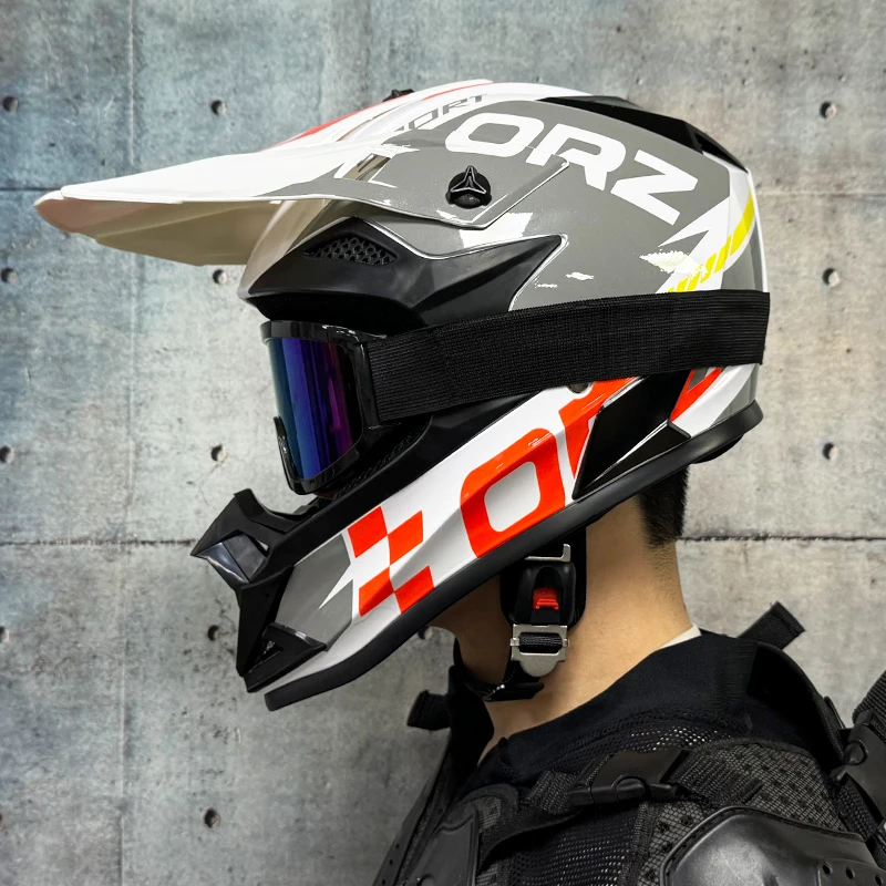 Motorcycle helmet motorcross off-road helmets ATV Dirtbike downhill racing helmet DOT capacete thumbnail 4