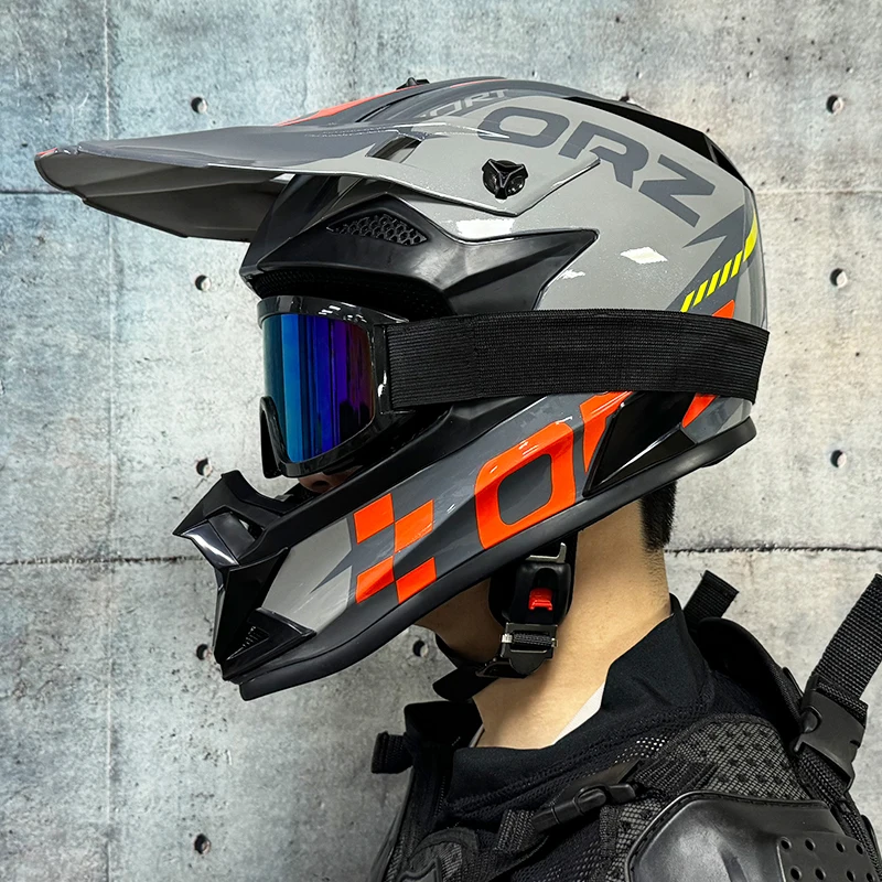 Motorcycle helmet motorcross off-road helmets ATV Dirtbike downhill racing helmet DOT capacete thumbnail 5