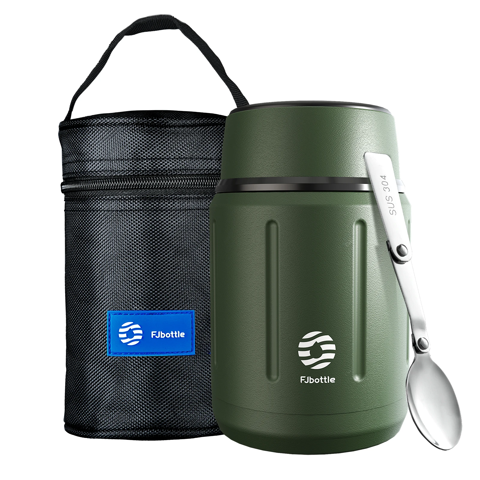 FEIJIAN Food Thermos Vacuum Lunch Box 316 Stainless Steel  Lunch Container 750ML Free Spoon