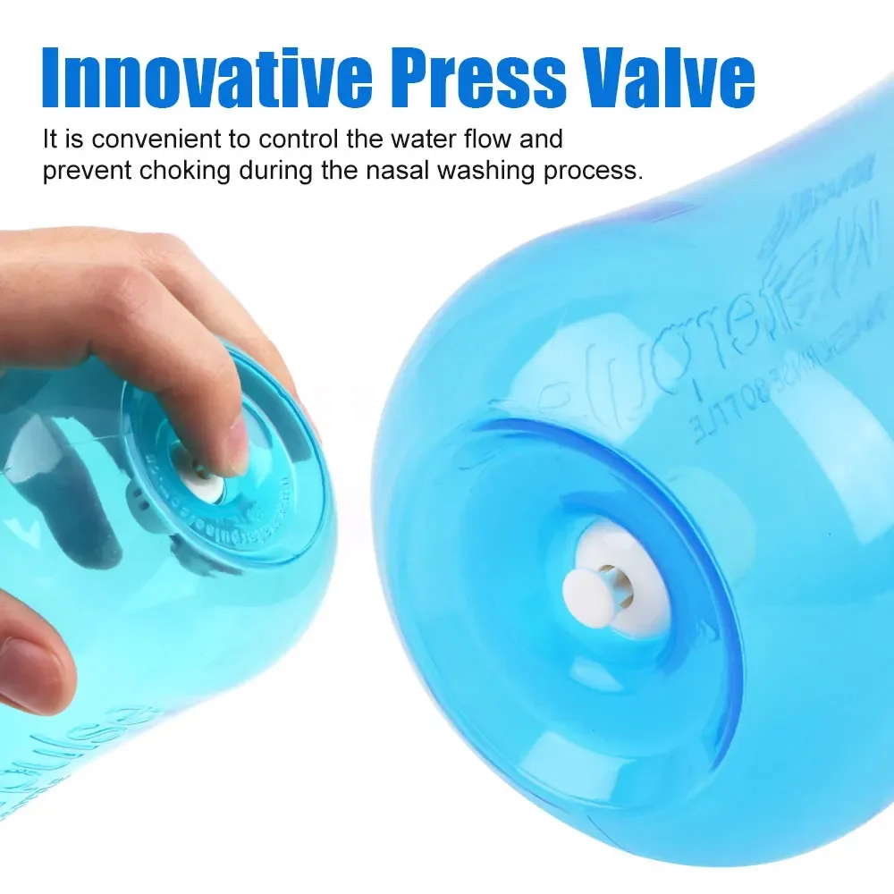 Nasal Wash Cleaner Spray Nasal Irrigator Neti Pot Rinse Nose Cleaner Avoid Sinusitis Rhinitis Treatment Health Care 300/500ML thumbnail 4