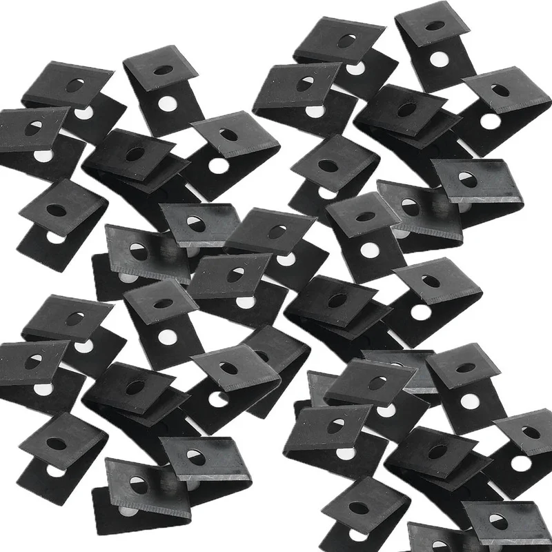 10pcs/bag Floor Vinyl Welding Grooving U Bld V Bld Stainless Steel Blade Slotted Bathroom Hardware Tool Accessories High Quality