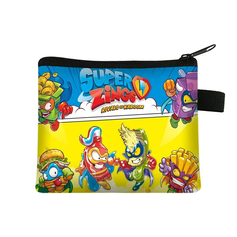 Super Zings Cartoon Print Coin Purse Casual Travel Coin Bag Woman Shopping Portable Fashion Wallet Girl Gift thumbnail 2
