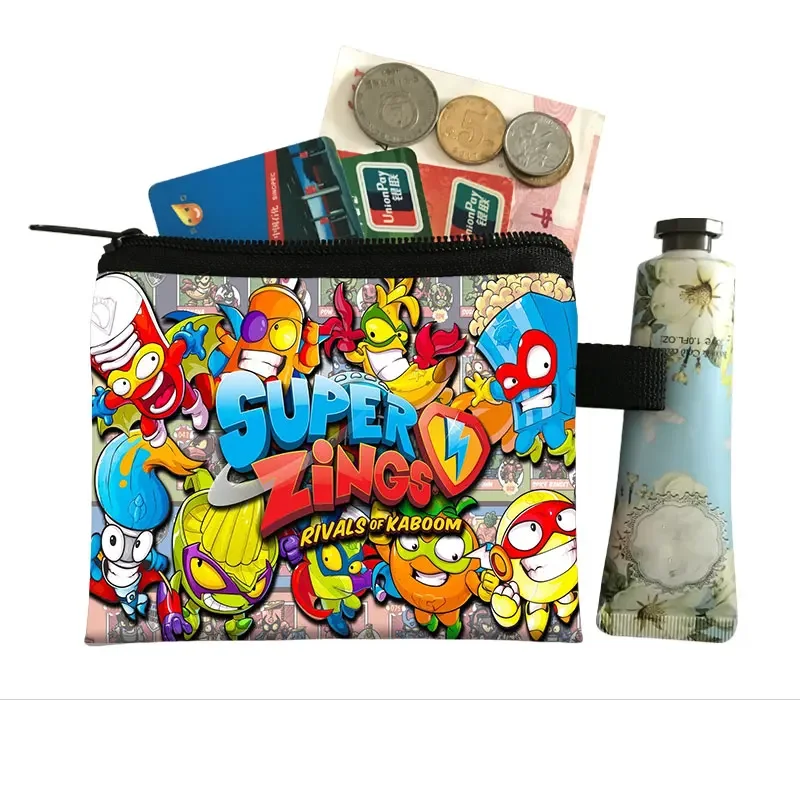Super Zings Cartoon Print Coin Purse Casual Travel Coin Bag Woman Shopping Portable Fashion Wallet Girl Gift thumbnail 5