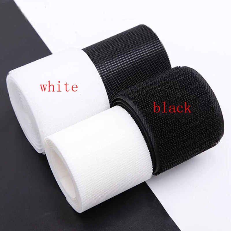 1meter 16/20/25/30/50/100mm Strong Adhesive Hook and loop Fastener Tape Strip Nylon Sticker Magic Tape for Sewing DIY No Glue thumbnail 2