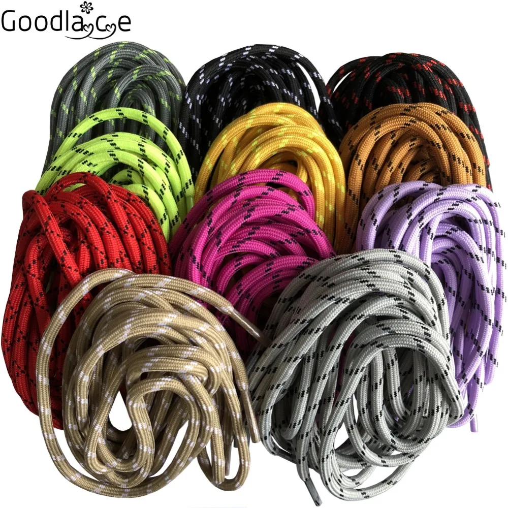160 -180 cm Fashion Nice Color Round Shoe Strings Laces Shoelace for Hiking Working Boots thumbnail 3