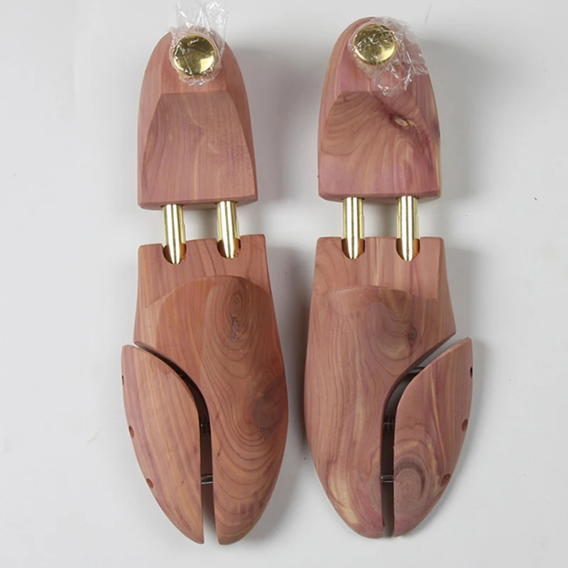 Twin Tube Red Cedar Wood Adjustable Shoe Shaper Men's Shoe Tree thumbnail 5