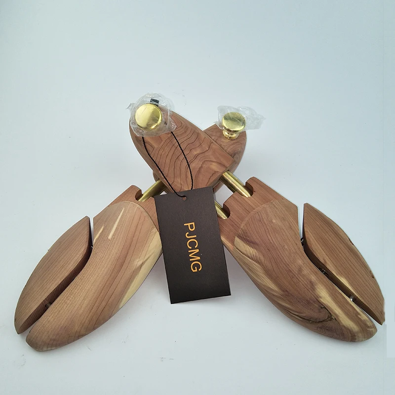 Twin Tube Red Cedar Wood Adjustable Shoe Shaper Men's Shoe Tree thumbnail 6