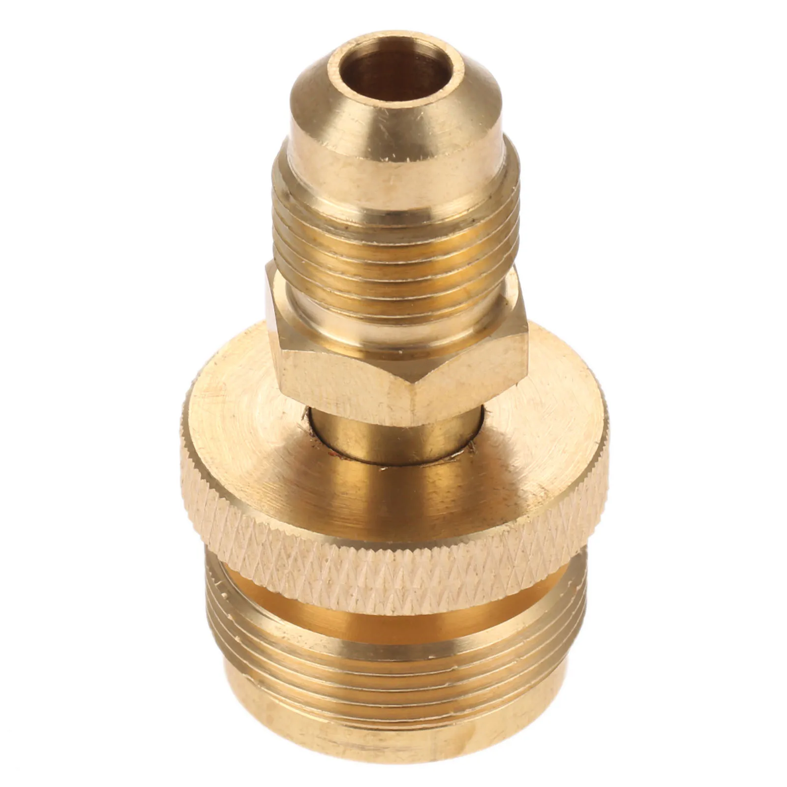 Solid Brass 1lb Propane Tank Cansiter Regulator Adapter Connection Convert to 3/8 Male Flare Portable Camping Grill Stove Parts thumbnail 6
