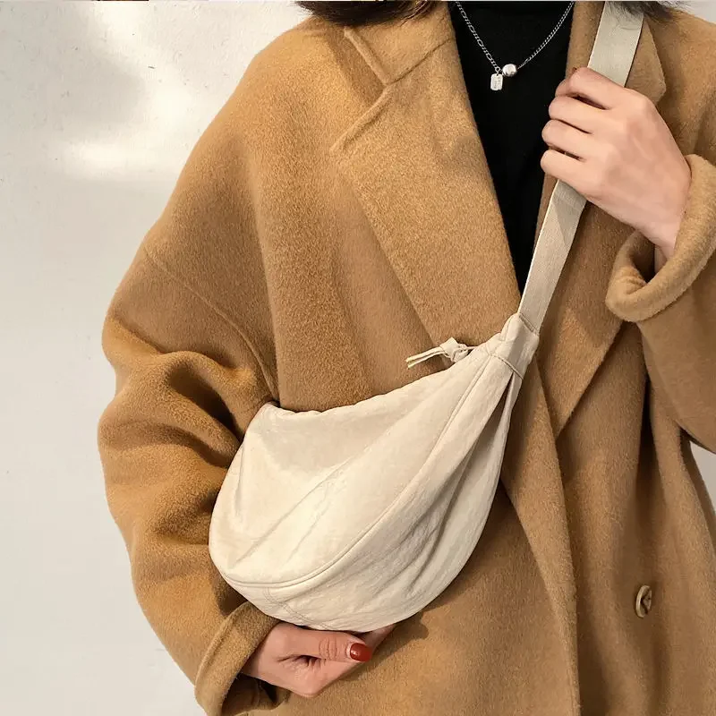 Simple Design Women's Messenger Bag Fashion Ladies Nylon Hobos Small Shoulder Bags Vintage Female Girls Purse Cloth Handbags thumbnail 2