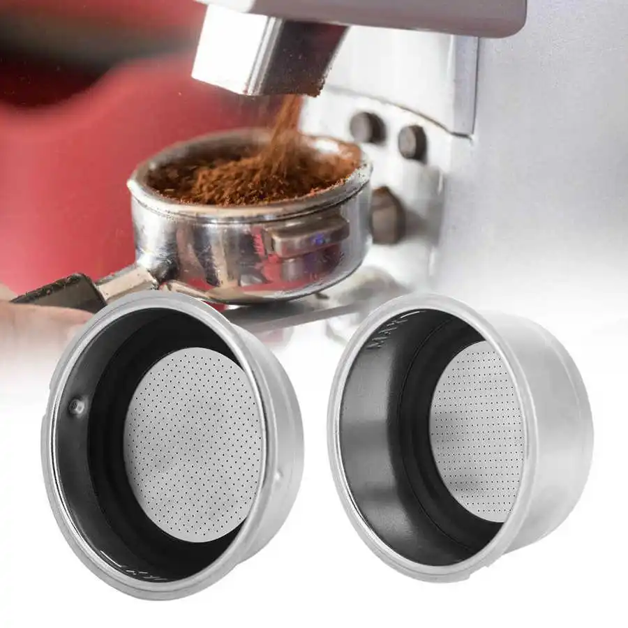 Detachable Coffee Filter Basket Stainless Steel Coffee Filter Strainer Bowl Coffee Machine Portafilter Part Accessories thumbnail 2