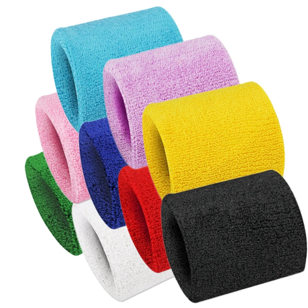 1PC Colorful Sport Sweatband Wristbands Cotton Fiber Sweat Wrist Guards Teenagers Tennis Hand Band Volleyball Sports Accessories thumbnail 3