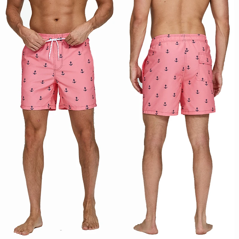 Escatch Brand Summer Mens Shorts Fashion Polyester Quick Dry Board Shorts Male Sport Gym Swimsuit Surf Swim Trunks For Man thumbnail 2