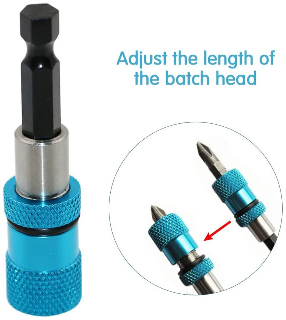 1pcs Hex Shank Screw Depth Magnetic Screwdriver Bit Holder 1/4 Inch Hex Driver with Drill Bits Bar Extension Scewdriver Bit thumbnail 2