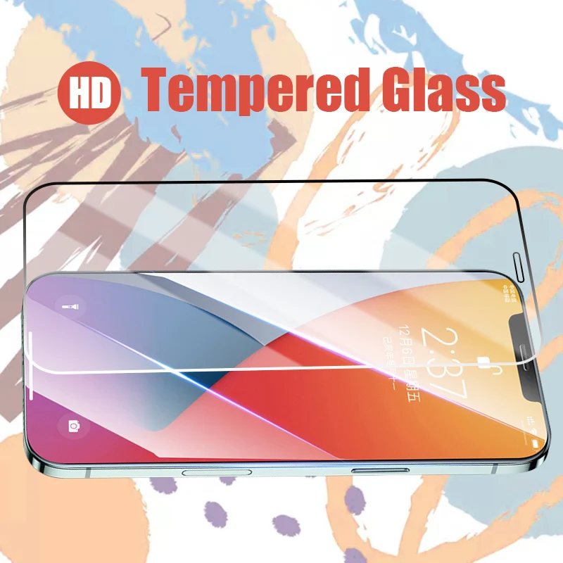 Tempered Glass For iphone SE X XR XS 11 12 13 14 15 16 pro max 12 13 mini Screen Protector for iphone 16 15 14 6 6S 7 8 plus HD thumbnail 6