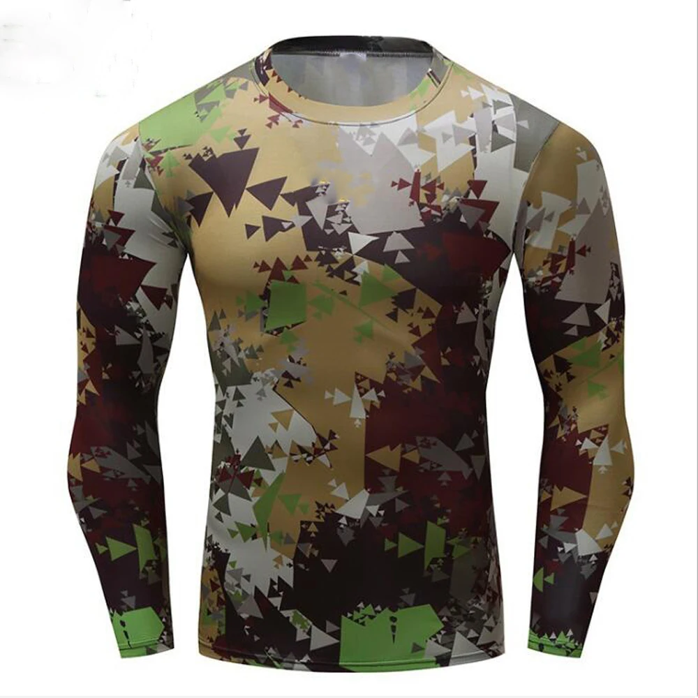 Long Sleeve Compression Shirt Men Quick Dry Gym T Shirt Fitness Sport Shirt Male Rashgard Gym Workout Traning Tights For Men thumbnail 3