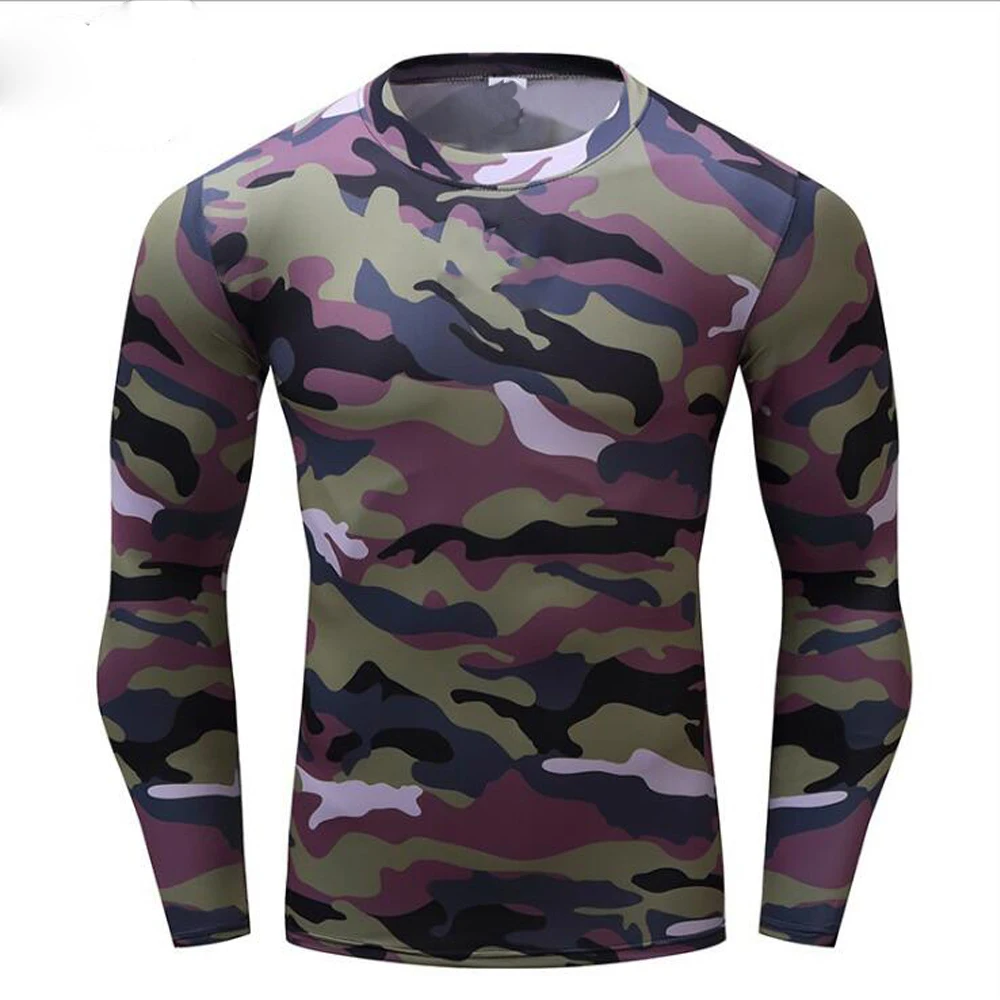 Long Sleeve Compression Shirt Men Quick Dry Gym T Shirt Fitness Sport Shirt Male Rashgard Gym Workout Traning Tights For Men thumbnail 2