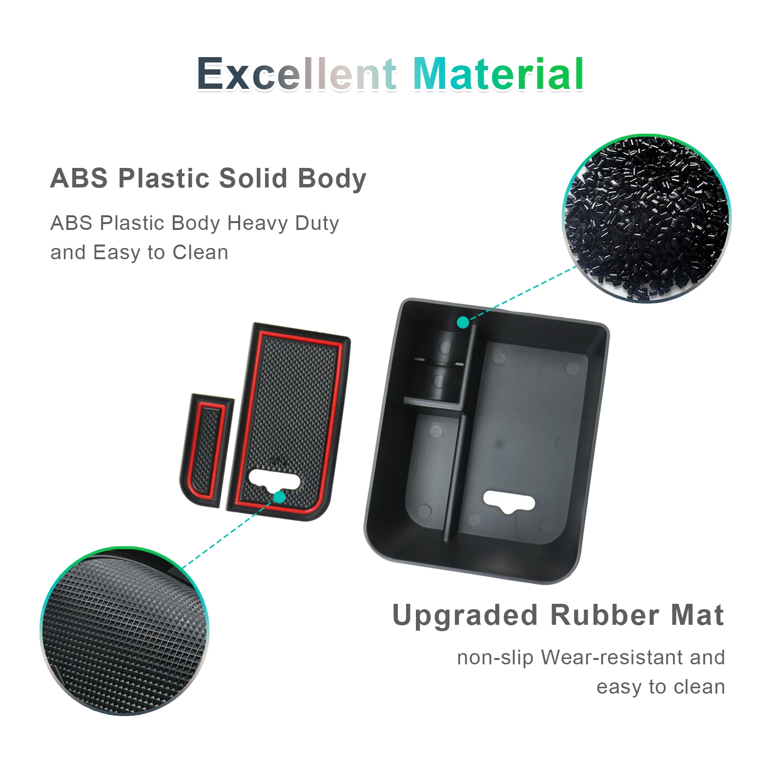 RUIYA Car Armrest Box Storage for Seat Ibiza Typ 6F / Arona SUV 2020-2025 Central Control Container Auto Seat Arona Accessories thumbnail 4