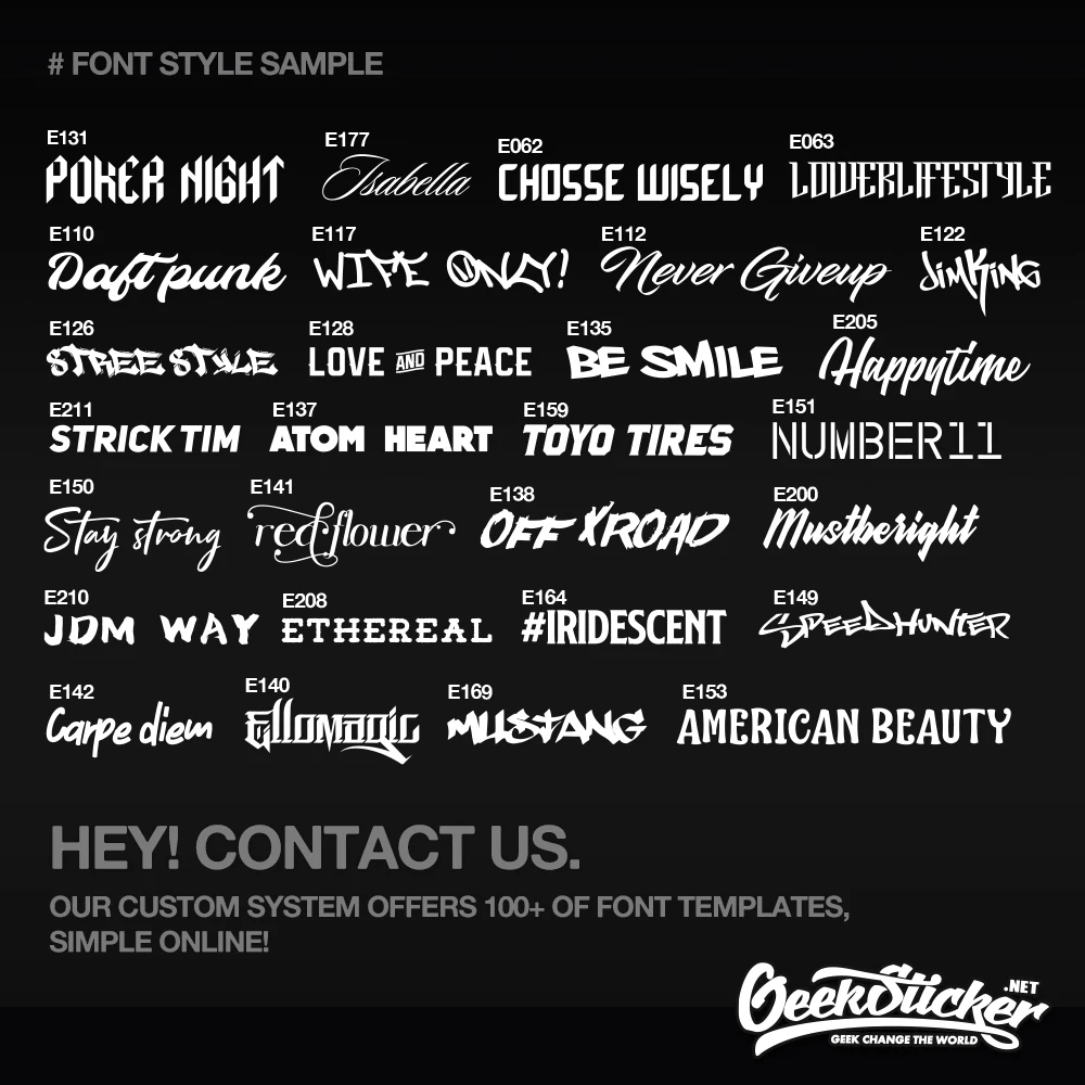 12-40cm Custom Text Decal Sticker Your Name Slogan Company Name Number For Car Motorcycle Bike Boat Shop Window Waterproof OEM thumbnail 3
