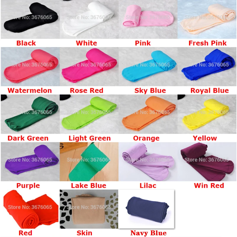 Summer Spring Candy Color Kids girls Pantyhose Ballet Dance Tights for infant child Stocking Velvet Solid White autumn Pantyhose thumbnail 2