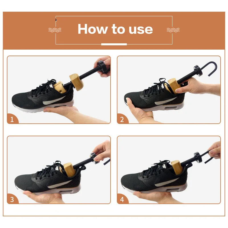 High Quality Wooden Shoe Trees Adjustable Shape For Women Men Wood Shoes Tree Professional Shoe Stretchers Extender Keeper thumbnail 2