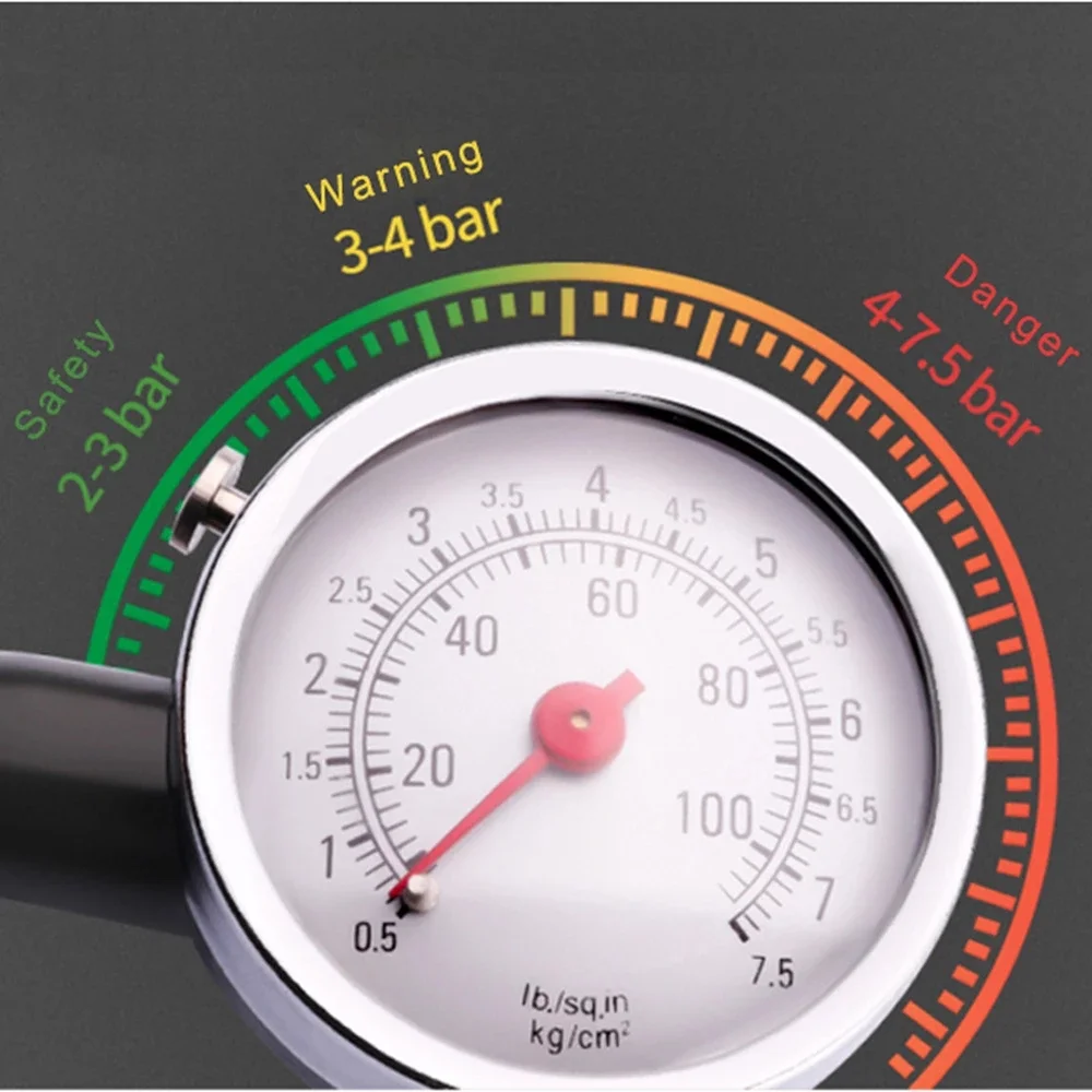 Tire Pressure Metal Car Gauge AUTO Air Pressure Meter Tester Diagnostic Tool for Jeep Bmw Fiat VW Ford Audi Honda Toyota thumbnail 4