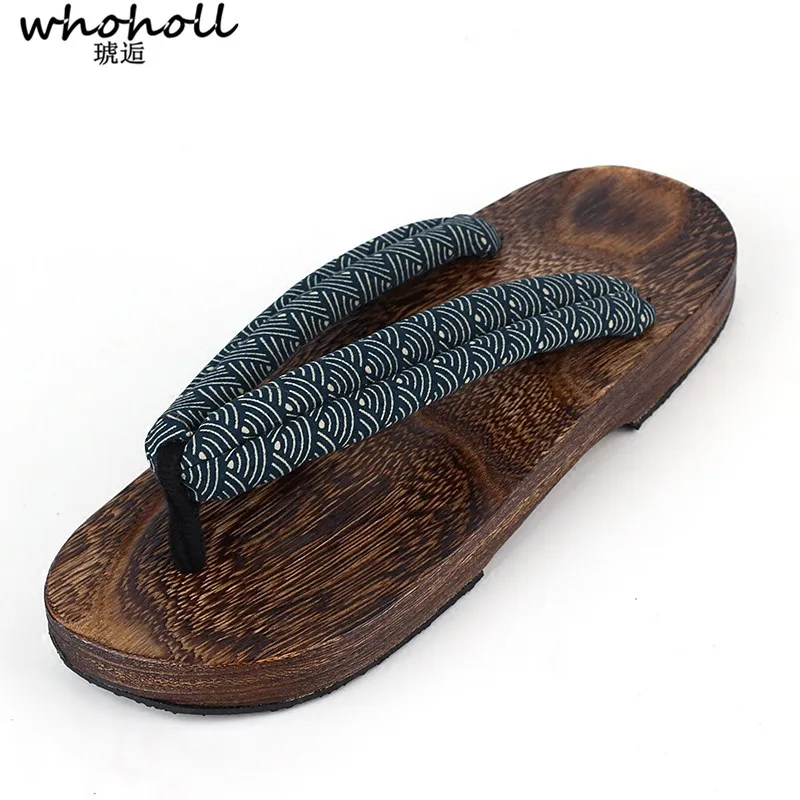 WHOHOLL Geta Anime Anime Cosplay Costumes Japanese Geta Sandals Summer Sandals Men Flat Wooden Shoes Clogs Slippers Flip-flops thumbnail 2