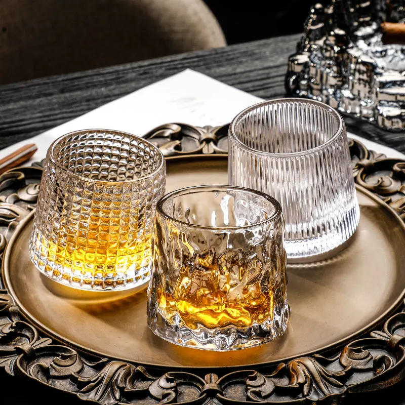 Whiskey Glass, Old Fashioned Rocks Glasses Tumblers, Glassware for Cocktail Scotch, Bourbon, Gin, Voldka, Brandy thumbnail 6