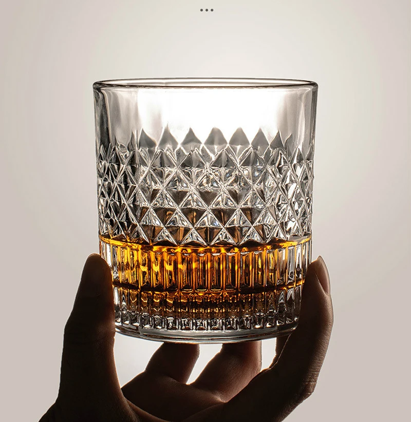 Whiskey Glass, Old Fashioned Rocks Glasses Tumblers, Glassware for Cocktail Scotch, Bourbon, Gin, Voldka, Brandy thumbnail 3