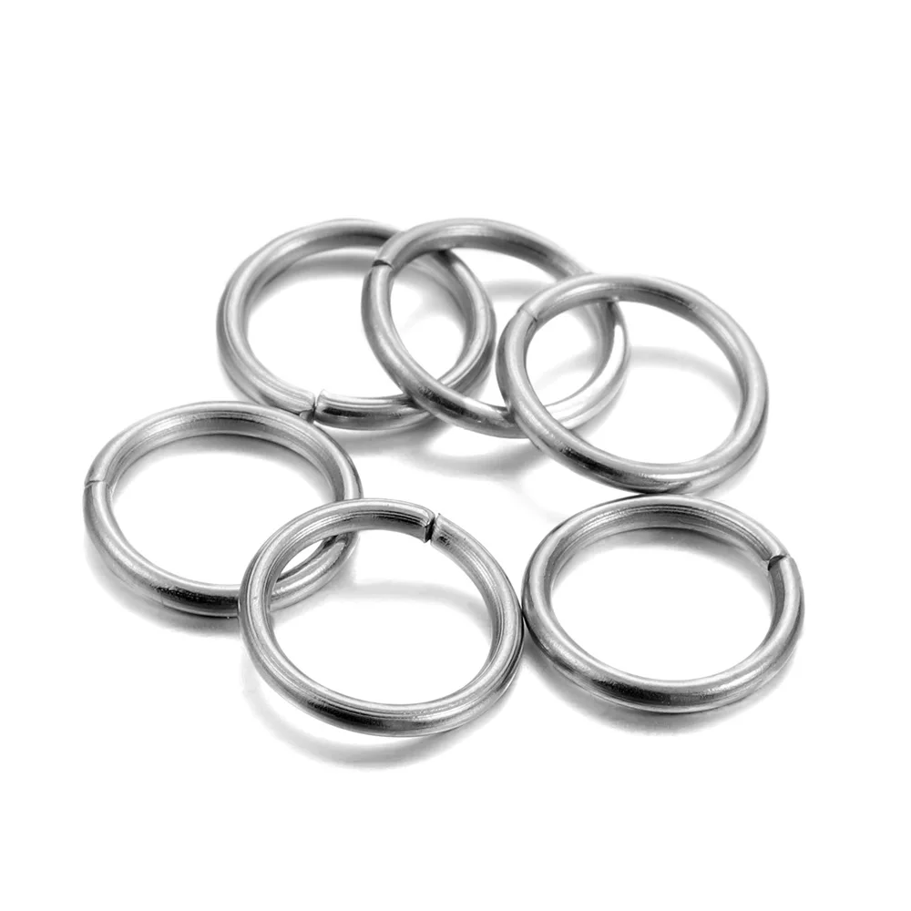 30-200Pcs 3-25mm Stainless Steel Split Ring Open Single Loops Jump Rings Connectors for DIY Jewelry Making Findings Accessories thumbnail 6