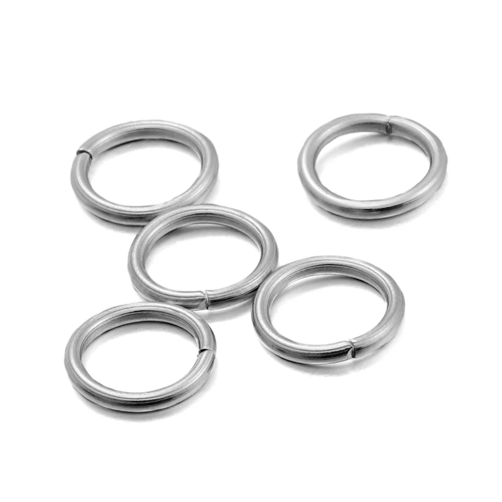 30-200Pcs 3-25mm Stainless Steel Split Ring Open Single Loops Jump Rings Connectors for DIY Jewelry Making Findings Accessories thumbnail 5