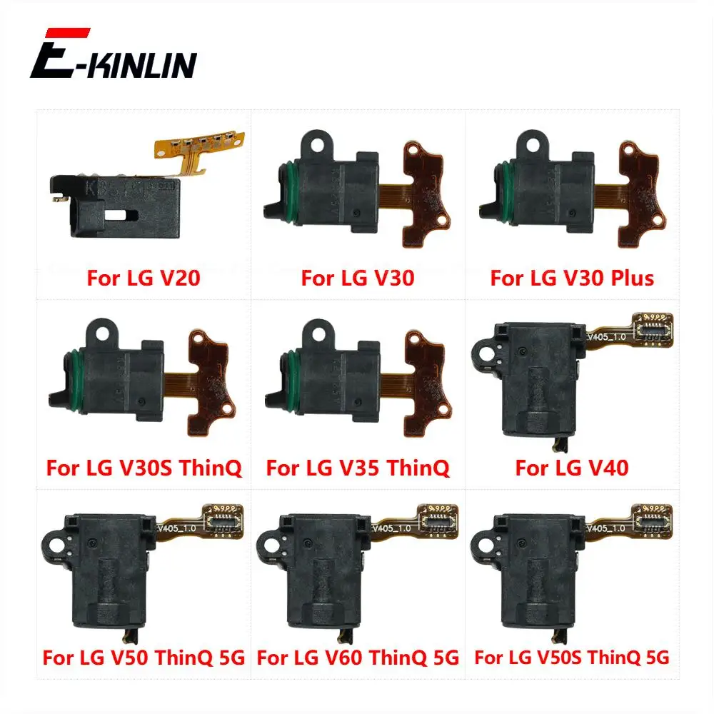 Ear Earphone Jack Audio Flex Cable For LG V20 V30 V30S Plus V35 V40 V50 V50S V60 ThinQ 5G Headphone Port Connector Repair Parts thumbnail 2