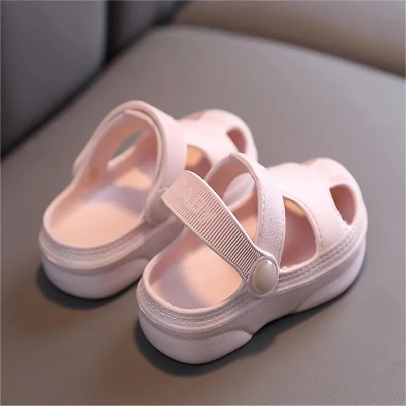 Summer New Baby Hole Shoes 2021 Children Nice Non -slip Soft Floor Old Boys Girl Beach Sandals 1 -5 Years thumbnail 5
