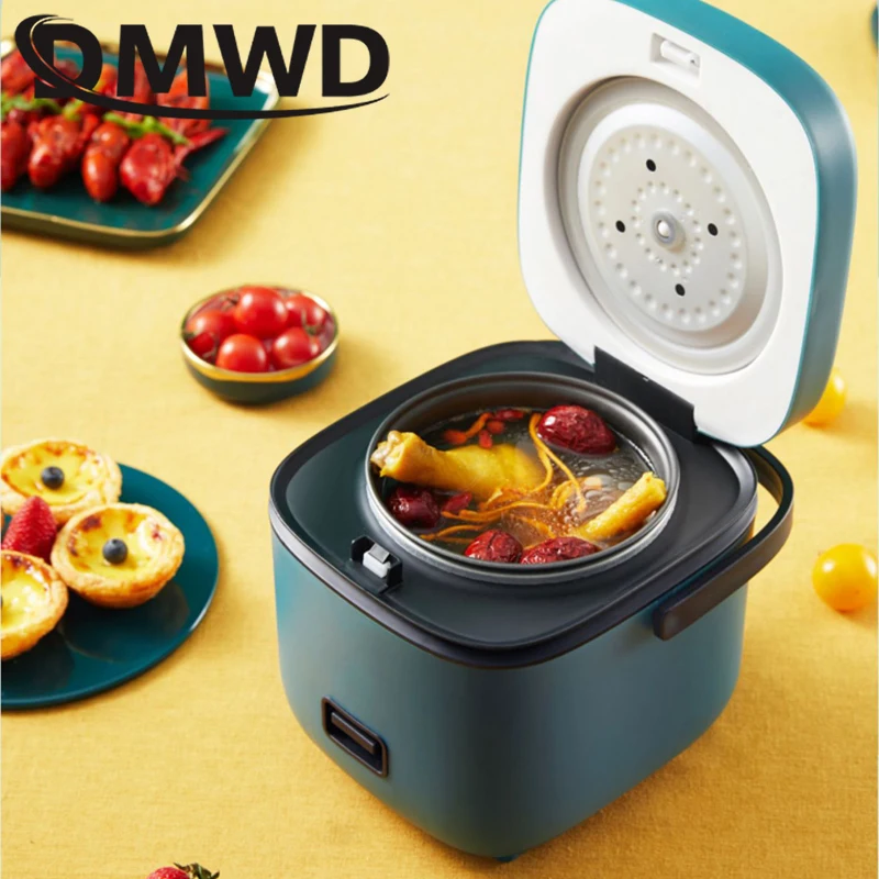 Mini Rice Cooker Multi-function Single Electric Rice Cooker Non-Stick Household Small Cooking Machine Make Porridge Soup 1.2L EU thumbnail 3