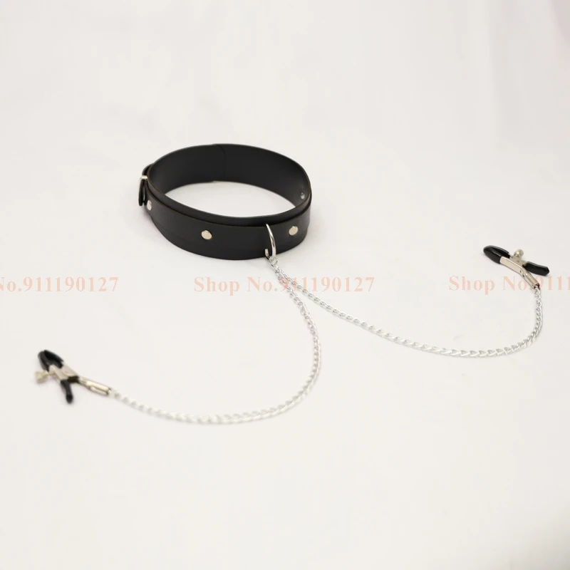 Sex Toys Slave Leather Collar Nipple Clitoris Chain Bdsm Bondage Adults Products Erotic Accessories Sex Toys For Couples Woman thumbnail 5