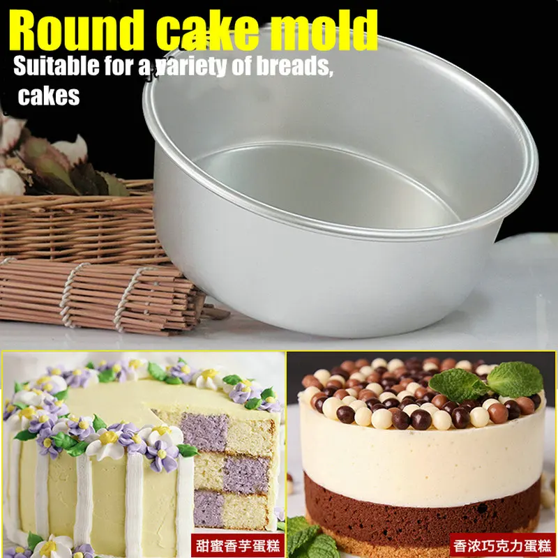 Aluminum Alloy Die Round 4/5/6/7/8/9/10 Inch Cake Mold Cake Template Baking Dish Baking Mould Pan Pattern Bakeware Tool cozinha thumbnail 5