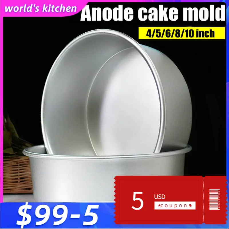 Aluminum Alloy Die Round 4/5/6/7/8/9/10 Inch Cake Mold Cake Template Baking Dish Baking Mould Pan Pattern Bakeware Tool cozinha thumbnail 2