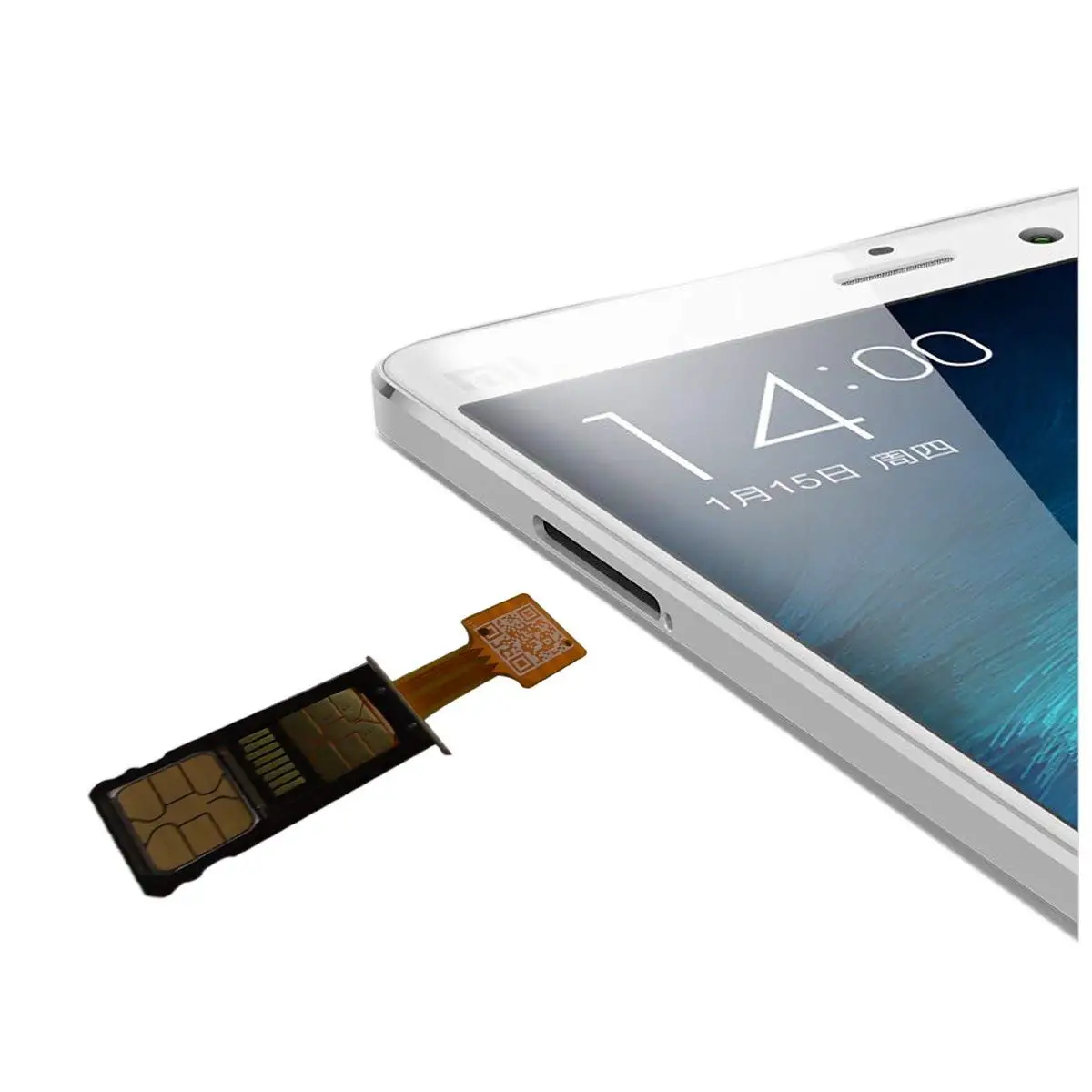 Hybrid Double Dual SIM Card Micro SD Adapter for Android Phone Extender Nano to NAMO For Huawei Hornor MI Samsung etc. thumbnail 2